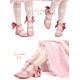 Iris Corolla Tulips Chunky Heel Shoes(Reservation/6 Colours/Full Payment Without Shipping)